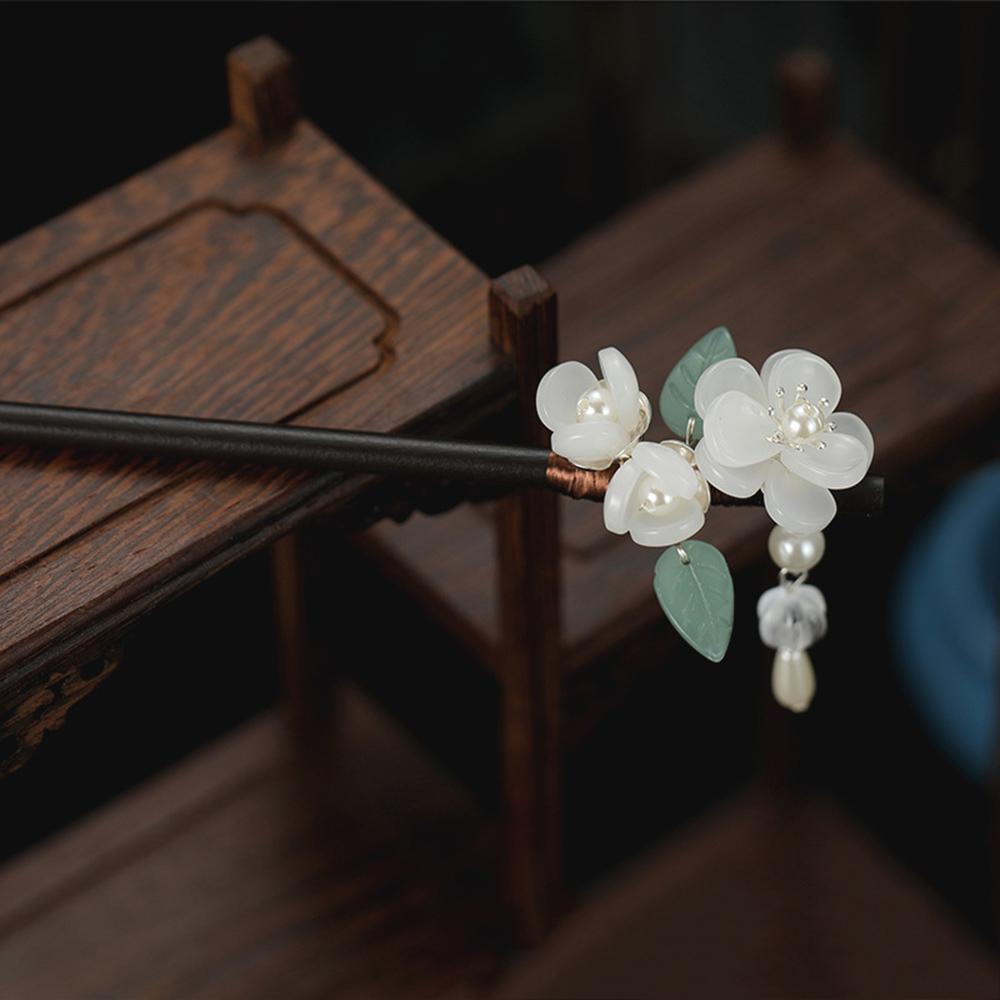 Retro Flower Hairpin With Pear - Jewelry Making Adults ulasan dan harga