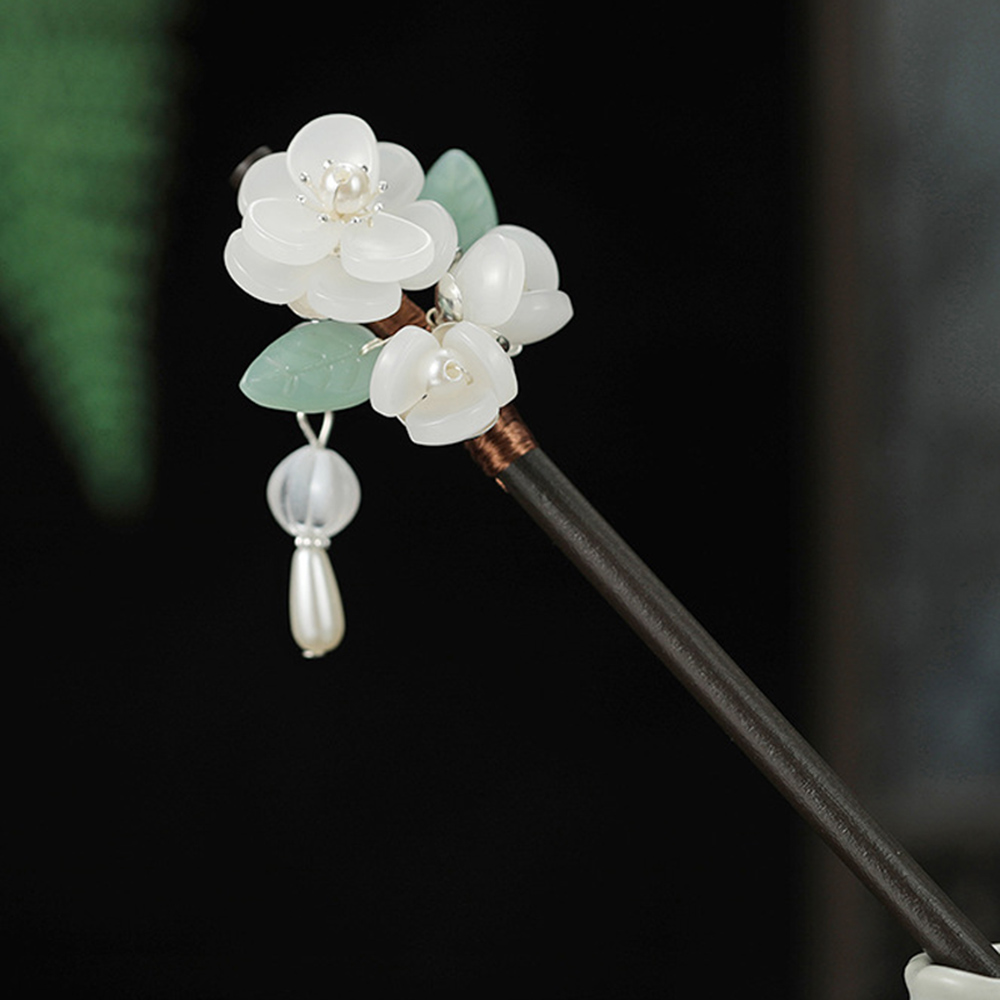 Retro Flower Hairpin With Pear - Jewelry Making Adults ulasan dan harga